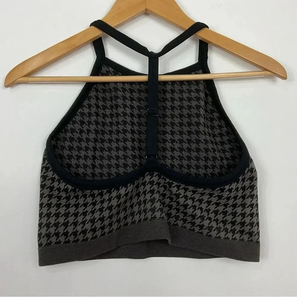 Colsie Houndstooth Racerback Bra Crop Top size XL - Picture 3 of 6
